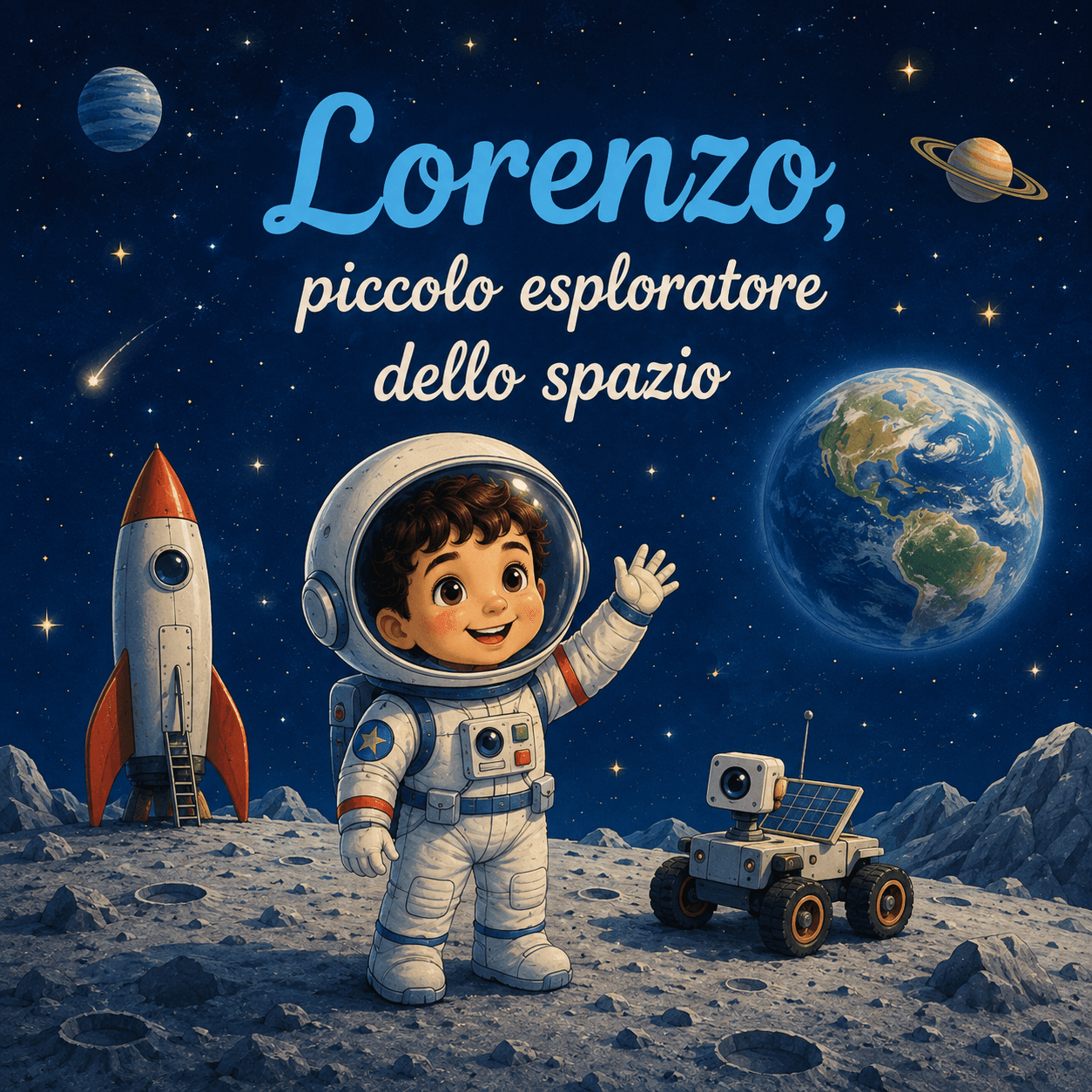 Copertina: Lorenzo, piccolo esploratore dello spazio